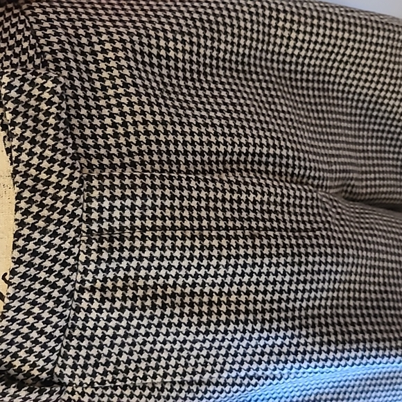 Eddie Bauer Black/White Houndstooth Wool Trousers/Pants sz 10 - Picture 4 of 10